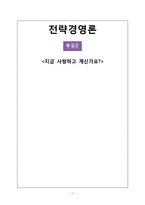 [전략경영론] 듀오 다각화 전략-1