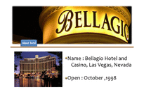 [호텔경영] 벨라지오 Bellagio Hotel-4