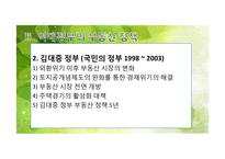 역대 정부의 부동산 정책 변천 -김영삼, 김대중, 노무현 정부-15