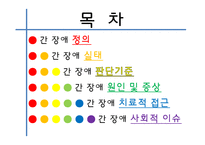 [장애인복지론] 간장애 원인 및 실태, 치료-2