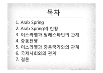 아랍스프링 이후 아랍과 이스라엘의 관계-2