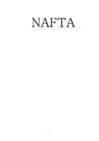 [경제학] NAFTA 북미자유무역협정-1