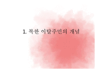 [사회복지] 북한이탈주민(새터민)에 대하여-3