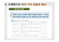 [교육평가] 수행평가 사례와 적용-17