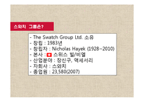 SWATCH 스와치 마케팅사례분석,IMC전략분석,미래전략제안,나의의견-3