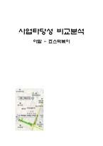 아딸 - 죠스떡볶이 사업타당성 비교분석-1