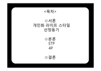 [소비자행동] 개인화 라이프 스타일-2