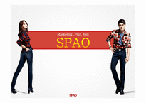[마케팅] 의류브랜드 스파오 spao의 마케팅전략분석-1