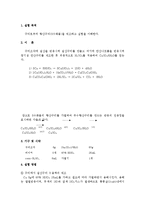 [화학공학] 구리로부터 황산구리(5수화물) 제조 실험-1