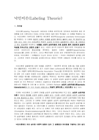 낙인이론(Labeling Theorie)-1