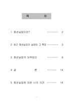 [사회문제]청년실업의 원인과 해결방안-1