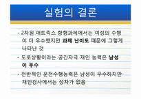 [발달심리학] 공간 지각, 인지 능력 의 성차 찬성과 반대 연구들-18