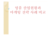 명품 산업의 현황과 마케팅 전략 사례 비교-1