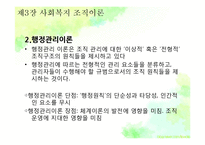 [사회복지] 제3장 사회복지조직이론-11
