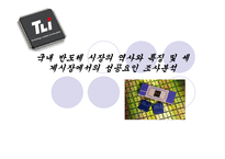 (A+자료) 국내 반도체 시장의 역사와 특징 및 세계시장에서의 성공요인 조사분석-1
