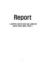 (A+자료) 사회학적인 관점으로 바라본 세종 시대에 대한 사회자본 개념의 총체적 조사분석-1