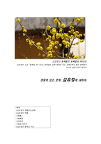 [인문학] 김유정의 생애와 작품의 의의-1