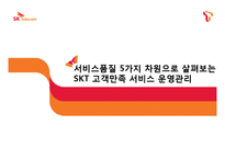서비스품질 5가지 차원으로 살펴보는 SKT 고객만족 서비스 운영관리-1