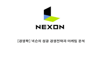 [경영학] 넥슨의 성공 경영전략과 마케팅 분석-1