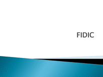 국제 표준건설공사 계약조건(FIDIC)-8