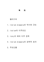 italian diaspora(이탈리안 디아스포라) 역사와 규모, 특징, 이주요인, 해외이주정책, 경제적 효과, 경영-2