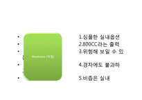 마케팅 전략 SWOT 분석을 이용한 자동차 판매전략 수-4
