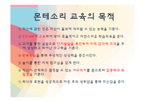 [유아교육] 몬테소리 프로그램-7