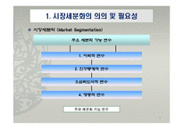 글로벌 경영환경에서의 시장세분화 전략-4