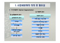 글로벌 경영환경에서의 시장세분화 전략-6