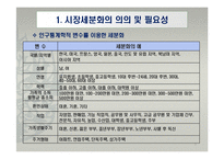 글로벌 경영환경에서의 시장세분화 전략-7