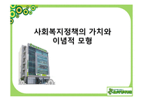 사회복지정책의 가치와 이념적 모형-1