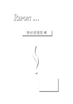 [사회문제]청년실업의 원인과 해결방안-1