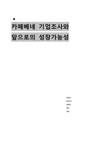 카페베네 기업조사와 투자적절성 검토-1