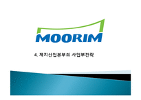 무림 기업 역사, 회사소개, 마케팅 전략, 경영 전략, 사업부 전략, 수직통합전략, 기업 전체의 다각화 전략, 변화, 특징, 현황, 사례, 기법, 시사점, 총체적 조사분석-19