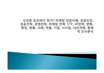 오리온 초코파이 정(情) 마케팅 성공사례, 성공요인, 성공전략, 경영전략, 마케팅 전략, STP, 4P전략, 변화, 특징, 현황, 사례, 역할, 기법, 시사점, 나의견해, 총체적 조사분석-1