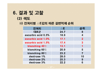 [식품공학, 건조] 양파의 수분증발과 전처리에 의한 갈변반응-18