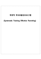 [부모교육] 체계적 부모효율성프로그램 STEP-1