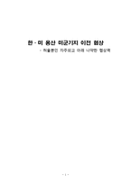 [협상 사례 연구] 한미 용산 미군기지 이전 협상-1