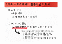 미국의 인종과 민족 -미국 스포츠에서 나타나는 인종차별-5