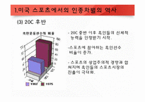 미국의 인종과 민족 -미국 스포츠에서 나타나는 인종차별-7