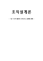 [조직설계론] `GE`와 잭 웰치의 조직구조, 설계에 관해-1