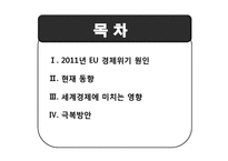 [거시경제학] 2011년 EU 경제위기-2
