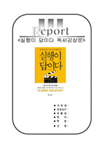 [최신A+우수자료][실행이답이다서평][실행이답이다독후감][실행이답이다줄거리요약+감상평][실행이답이다독서감상문][실행이답이다 서평]-1