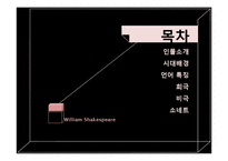 [영문학] 셰익스피어 작품의 언어적 특징-2