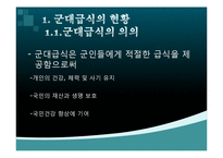 [급식경영] 군대급식의 현황 및 이슈-2