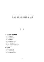 사회보장제도와 사회복지 체계-1