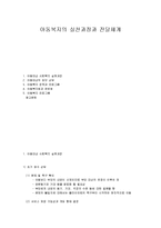 아동복지의 실천과정과 전달체계-1