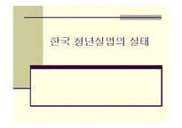 [거시경제학] 한국 청년실업의 실태와 해결방안-1