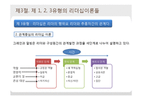 [조직행동론] 리더십이론의 체계와 유형-17