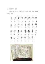 상형문자의 정의, 역사, 유래, 이집트 상형문자, 히타이트 상형문자, 선상문자, 특징, 사례, 관리, 역할, 기법, 시사점, 나의견해, 총체적 조사분석-3